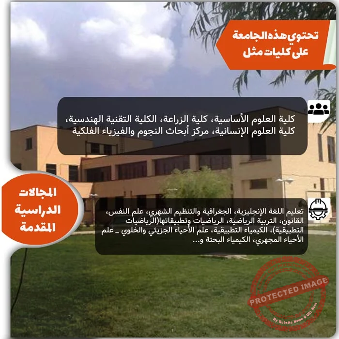المجالات الدراسية في جامعة مراغة
